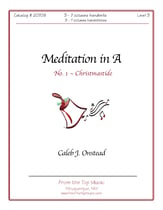 Meditation in A Handbell sheet music cover